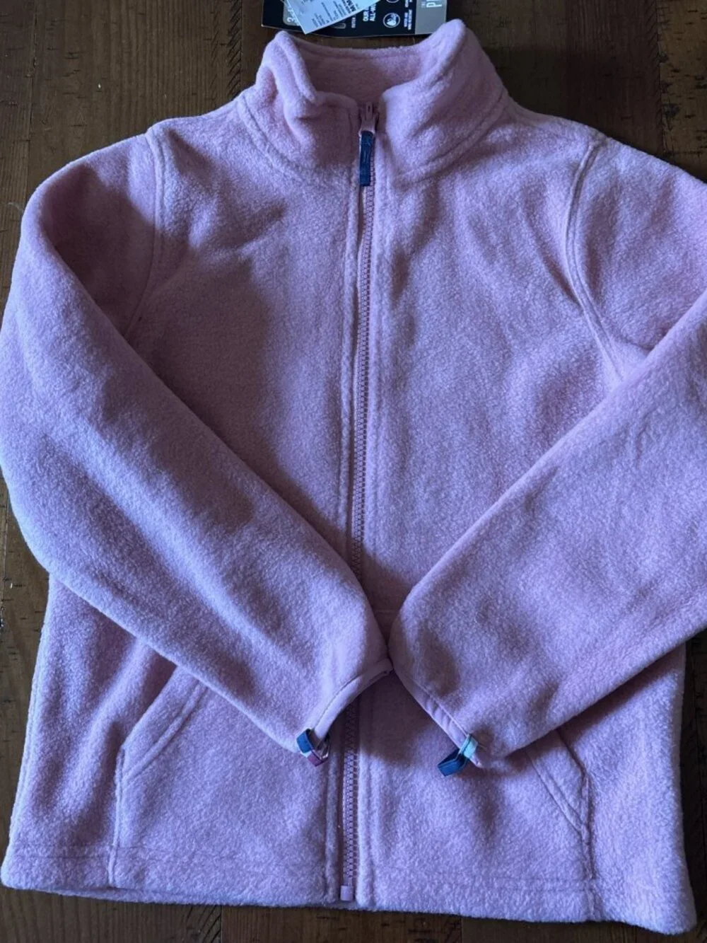 The Children’s Place 3 In 1 Blue Floral Jacket Pink Interior Fleece Size M 7/8